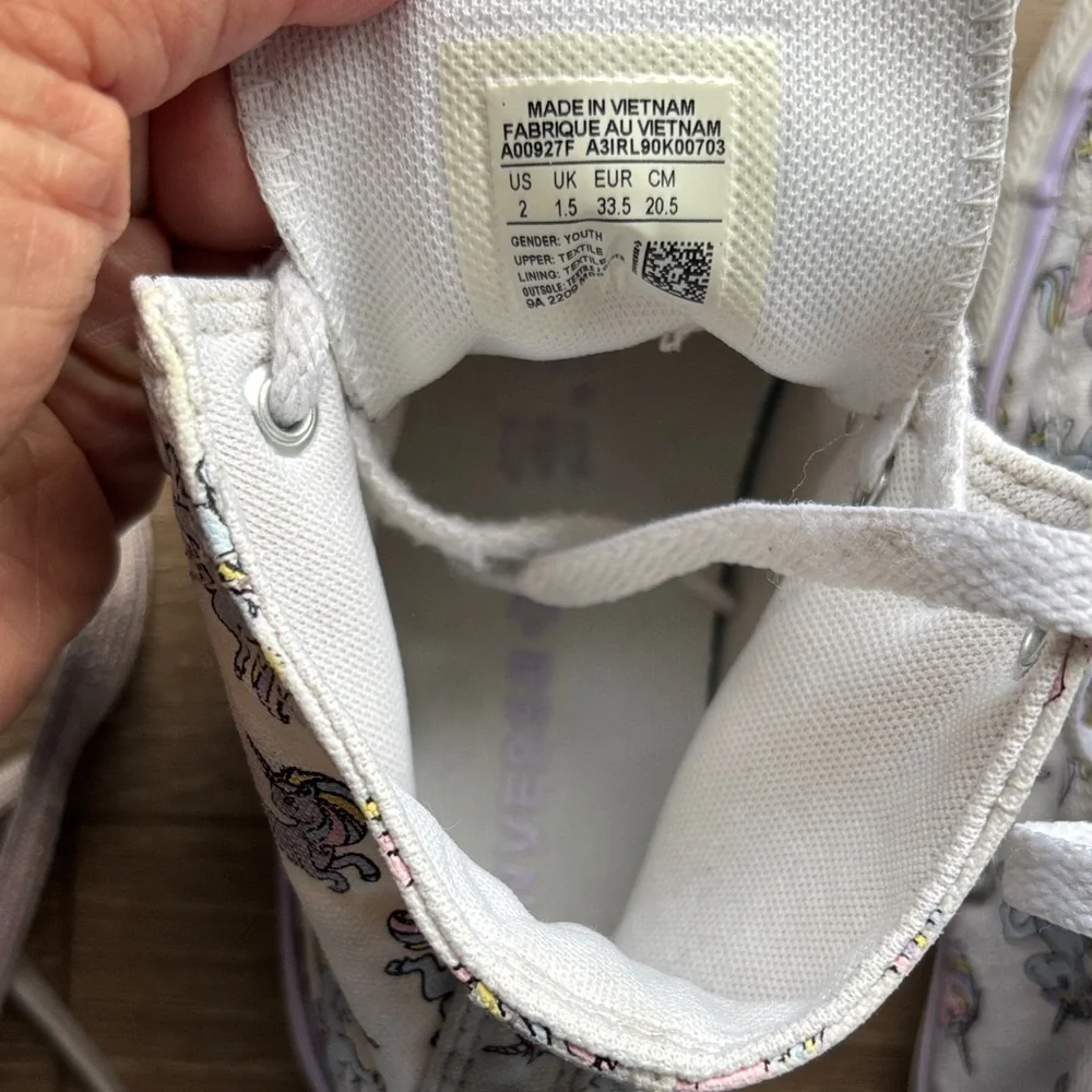 Converse Kids Unicorn High-Top Sneakers - White and Pastel